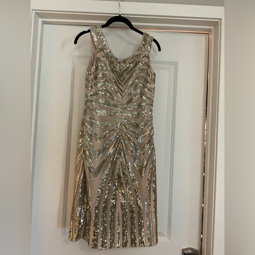 Vince Camuto art deco sequin sheath dress - excellent condition. - Picture 4 of 7
